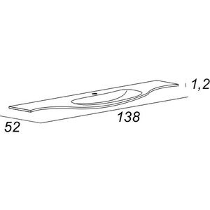 Раковина стеклянная Cezares, 82411 белый
